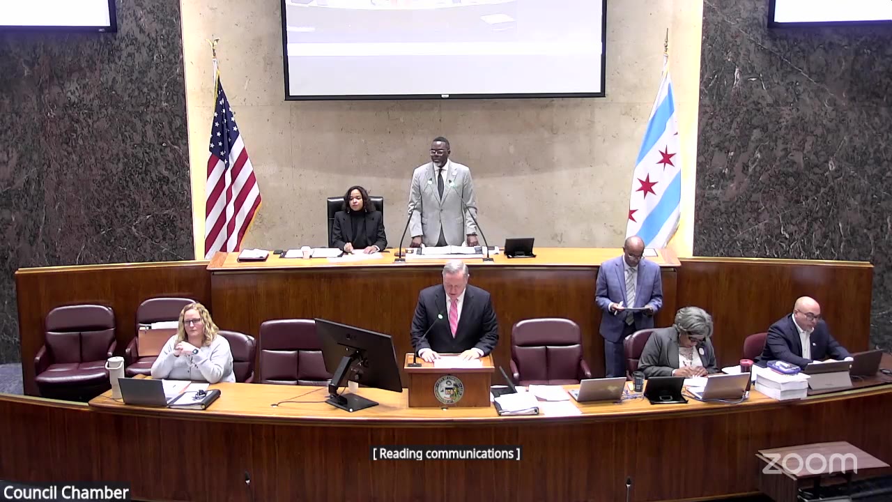 Communications are read into the record at the City Council, Oct. 14, 2026
