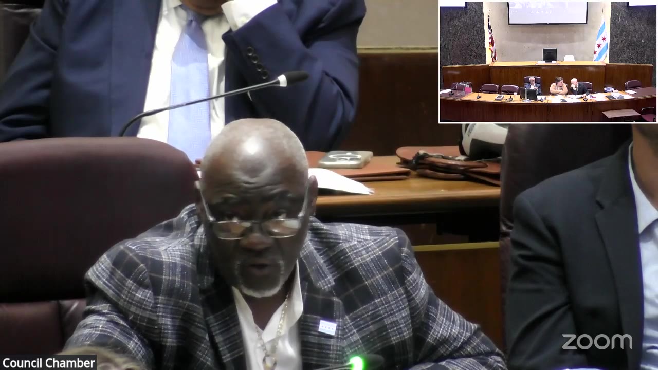 Ald. Derrick G. Curtis (18th Ward) asks the Committee on Zoning, Landmarks and Building Standards to approve the Ford City redevelopment, Sept. 22, 2026