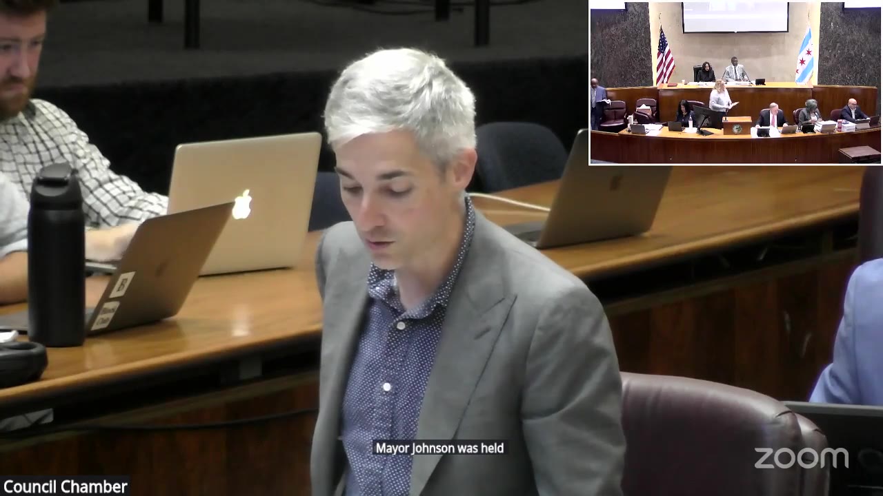 Ald. Daniel La Spata (1st Ward) reports the Smart Streets ordinance to the City Council, Oct. 14, 2026